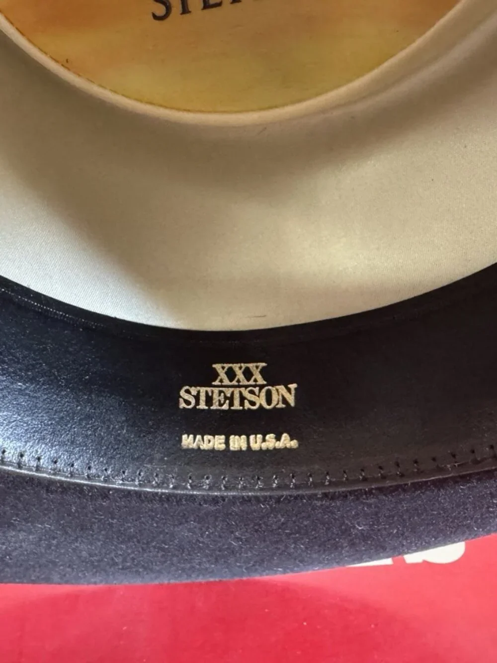 Stetson 3X Beaver Revenger Vintage Black Cowboy Hat Sz 7